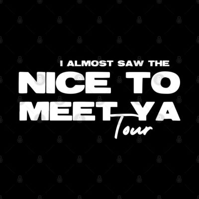 Almost Saw Nice To Meet Ya Tour On Black Throw Pillow Official Niall Horan Merch