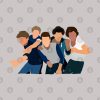 One Direction Jokingly Get Together Throw Pillow Official Niall Horan Merch