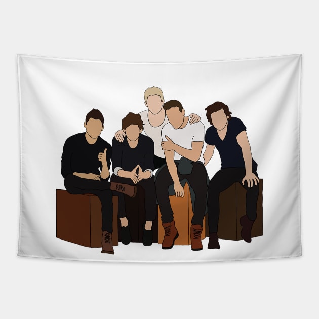 Niall Horan One Direction Sit Together Tapestry