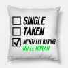 Mentally Dating Niall Horan Throw Pillow Official Niall Horan Merch