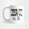 Nice To Meet You Tour Dates Parody T Shirt Mug Official Niall Horan Merch