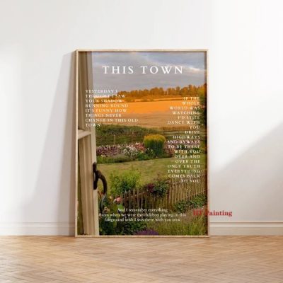 Singer Niall Horan The Show New Music Album Poster Heaven This Town Lyrics Canvas Poster Wall 3 - Niall Horan Shop