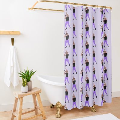 Niall Horan Purple Pants Shower Curtain Official Niall Horan Merch