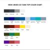 tank top color chart - Niall Horan Shop