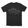 Dinner Party Flowers Unisex T Shirt Black 1