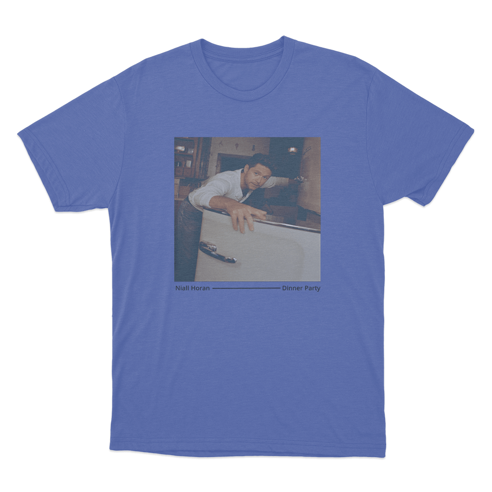 Dinner Party Photo Unisex T Shirt Blue Dinner Party Photo Unisex T Shirt Blue 1