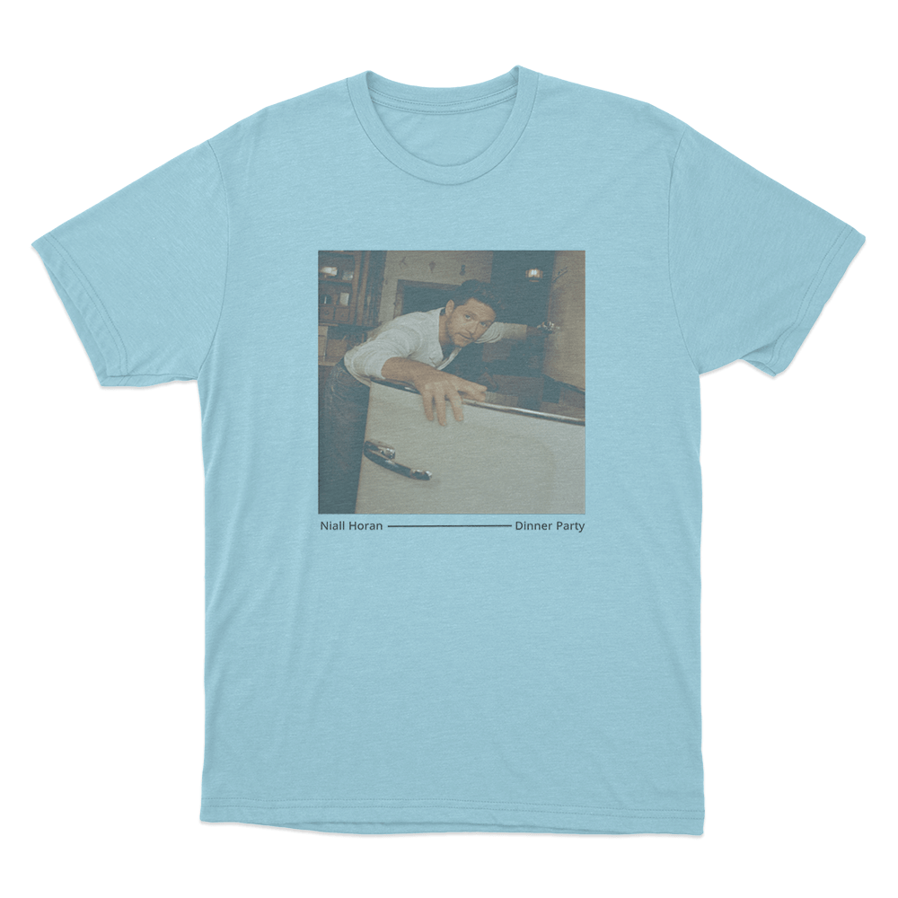 Dinner Party Photo Unisex T Shirt Sky Blue Dinner Party Photo Unisex T Shirt Sky Blue 1
