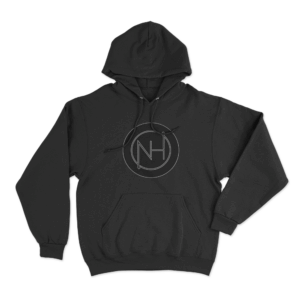 NH Monogram Logo Unisex Hoodie Black