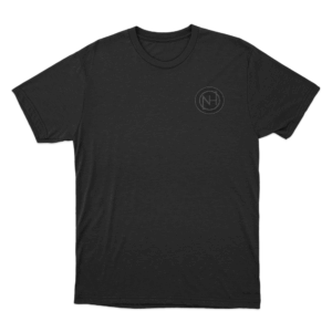 NH Monogram Logo Unisex T Shirt Black 1
