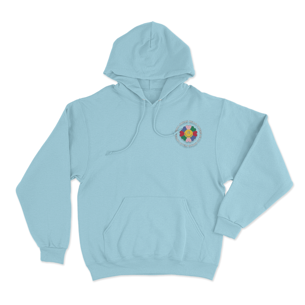 Niall Horan Smiley Flower Unisex Hoodie Sky Blue Niall Horan Smiley Flower Unisex Hoodie Sky Blue
