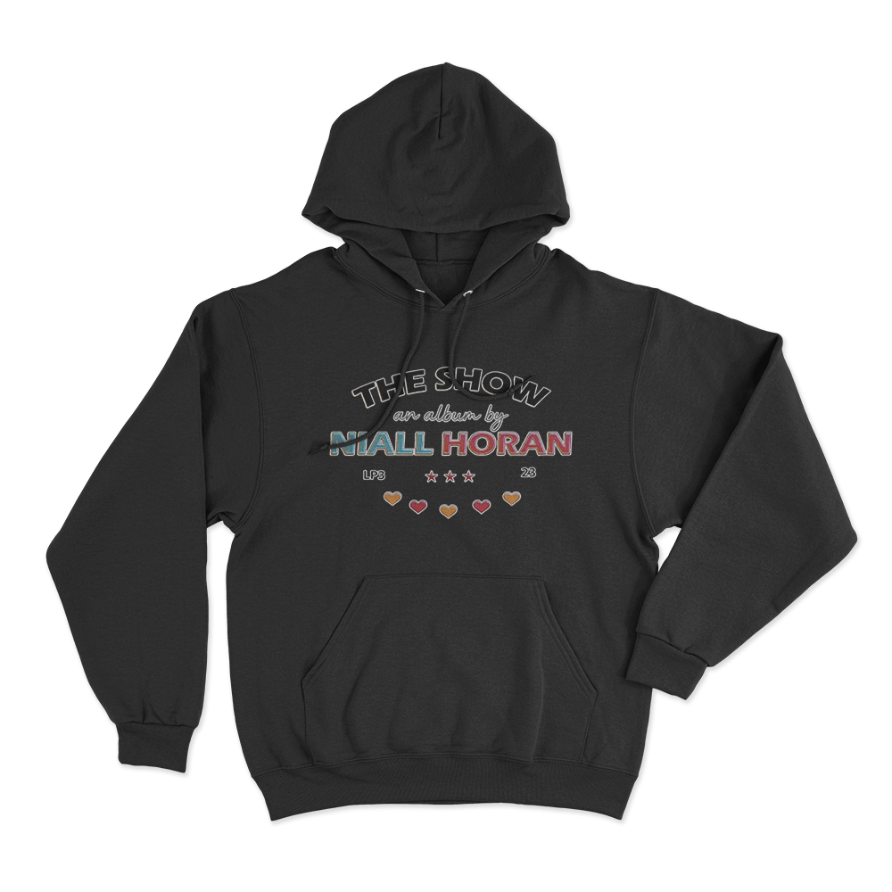 The Show Album Text Unisex Hoodie Black The Show Album Text Unisex Hoodie Black